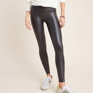 SPANX Black Faux Leather Leggings